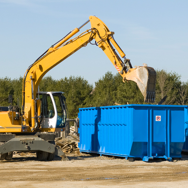 are there any restrictions on where a residential dumpster can be placed in Tselakai Dezza